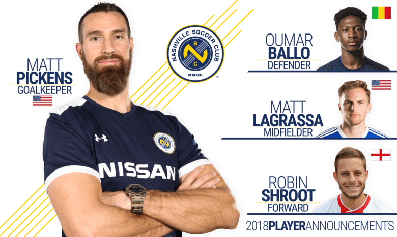 nashville SC oumar ballo matt pickens matt lagrassa robin shroot