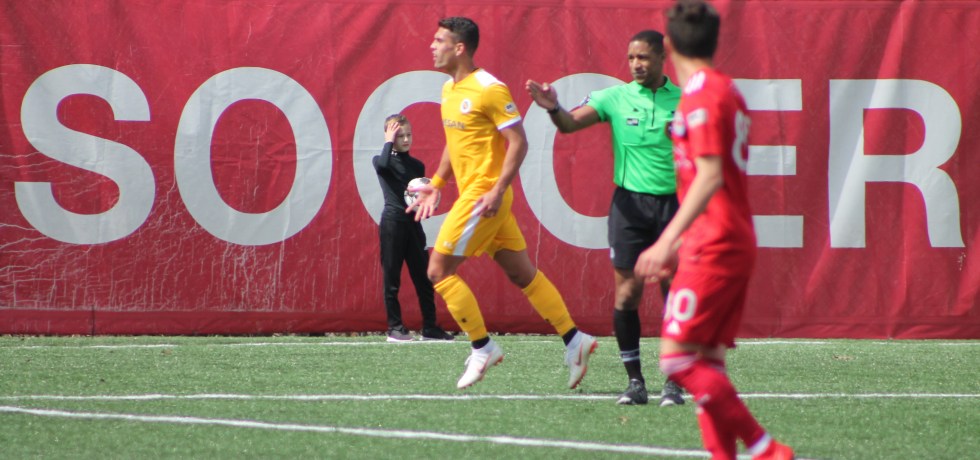 Daniel Rios opened the scoring in Montclair. Tim Sullivan/For Club and Country Nashville SC New York Red Bulls II